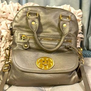 Emma Fox foldover leather tote